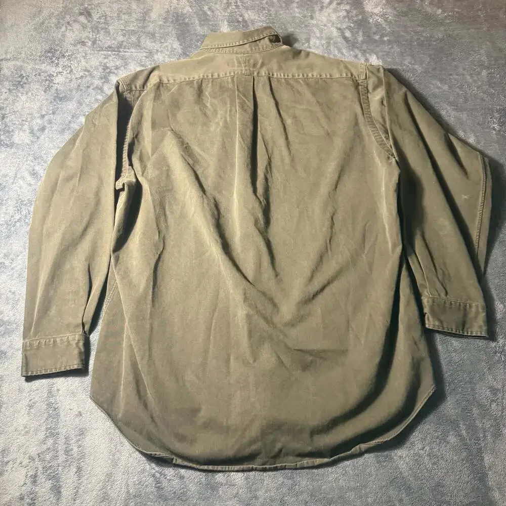 Polo Ralph Lauren Long Sleeve Button Down Shirt in Dark Green